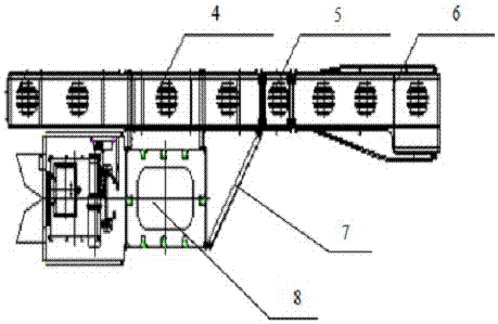 Bridge crane diving platform structure and its installation process