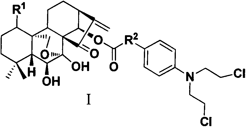 Oridonin A 14-o-substituted nitrogen mustard derivative, preparation method and use