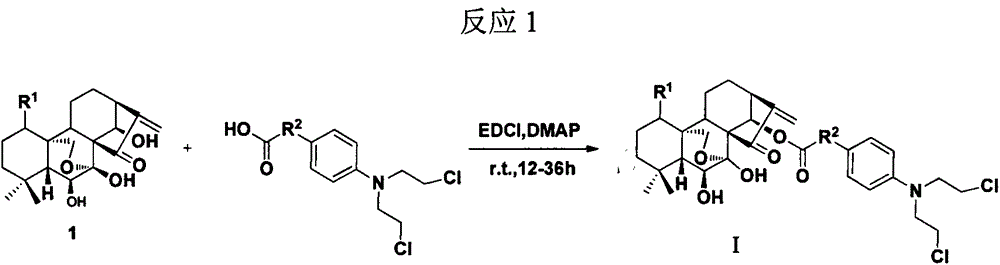 Oridonin A 14-o-substituted nitrogen mustard derivative, preparation method and use