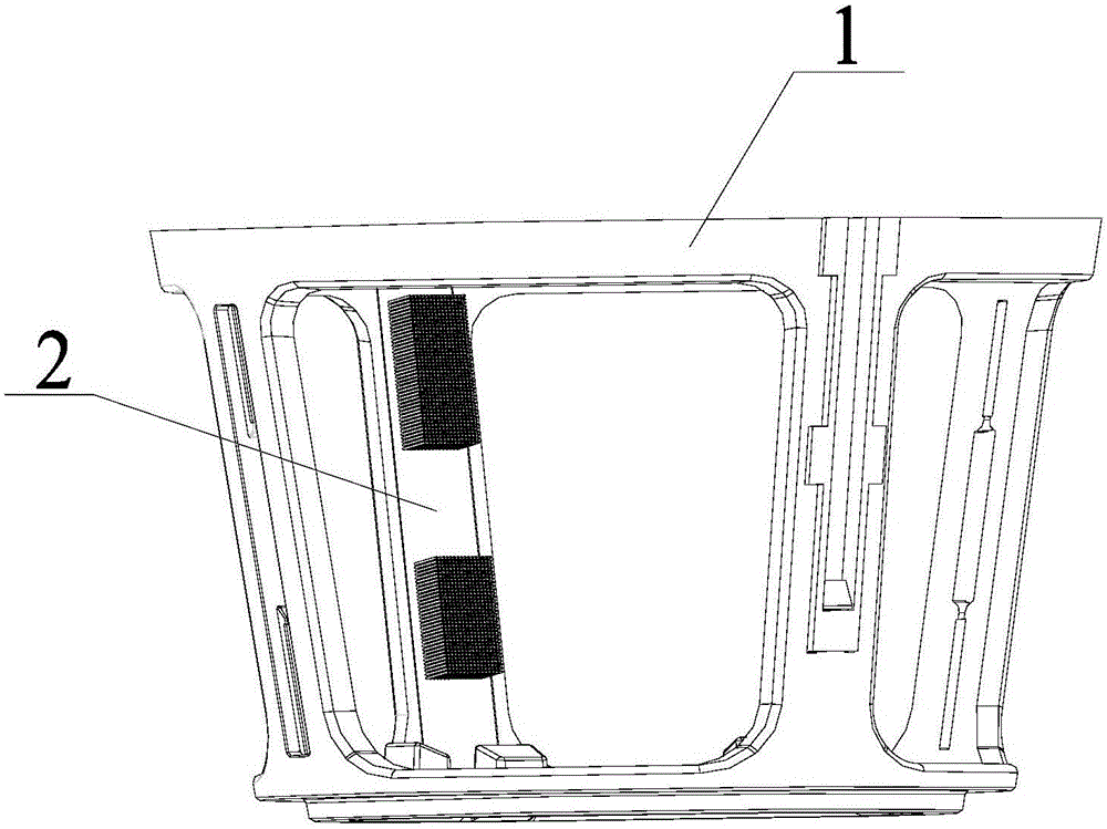 Cleaning rotating brush and normal juice machine