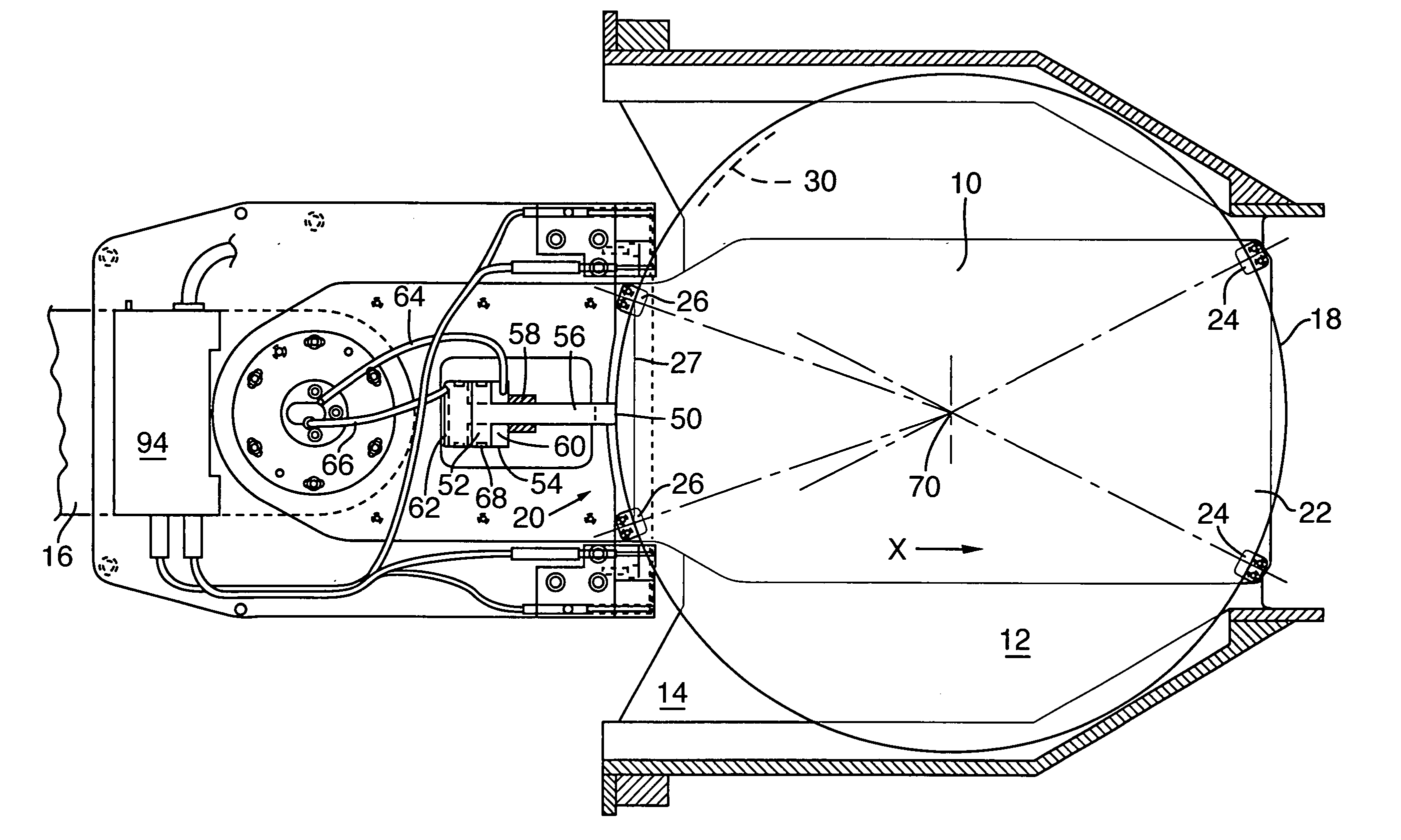 Method of determining axial alignment of the centroid of an edge gripping end effector and the center of a specimen gripped by it