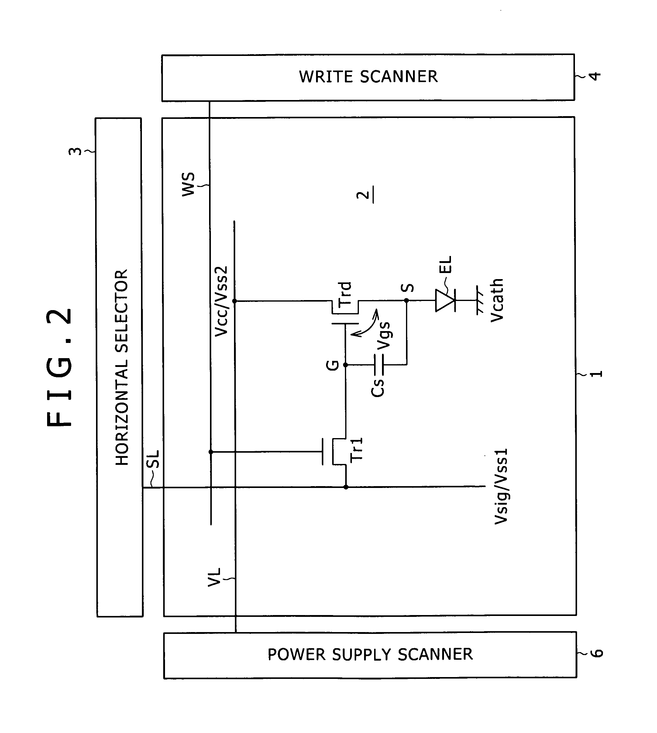 Display, method for driving display, electronic apparatus