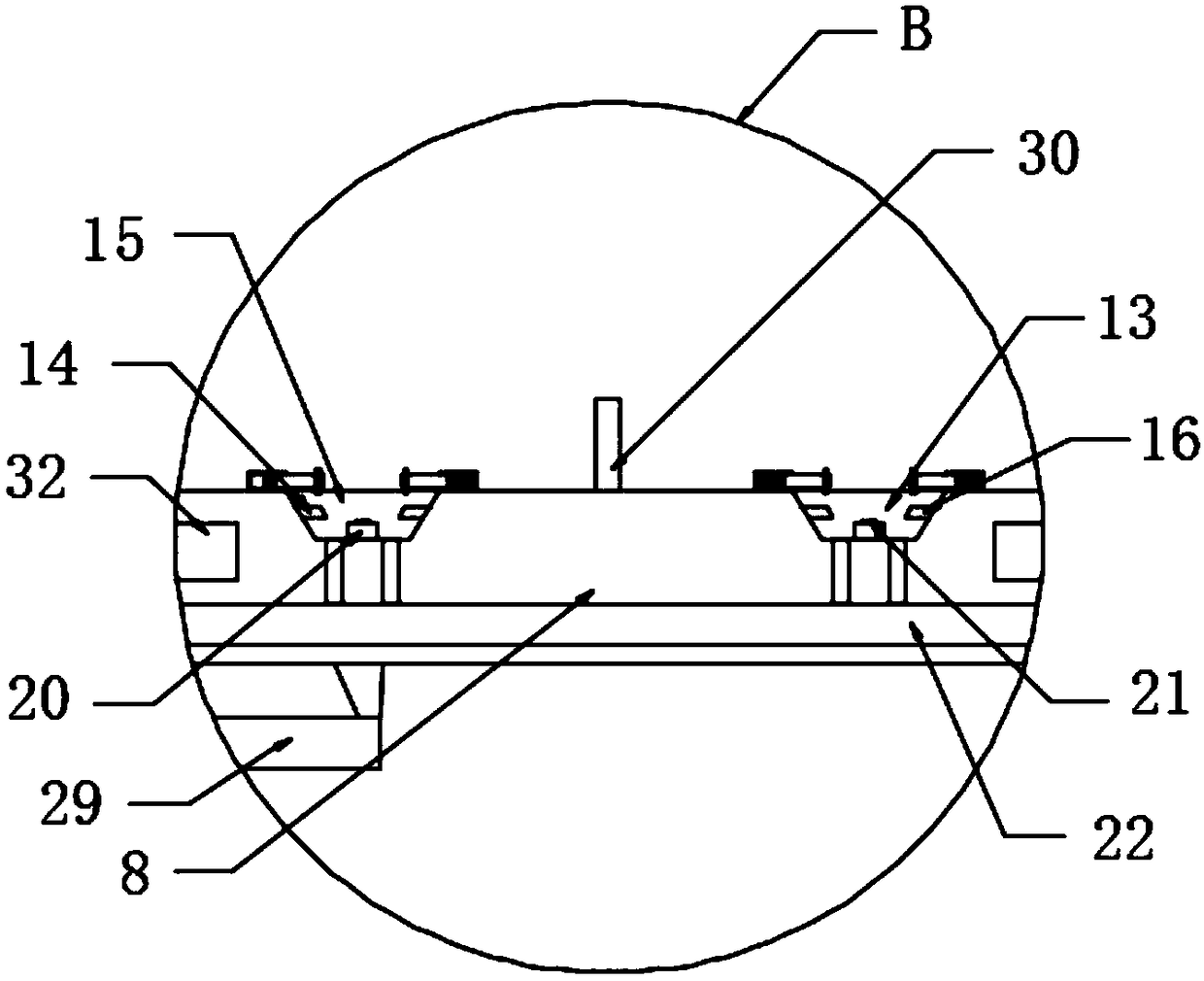 Trial mold cleaning and sterilizing placing rack for joint prosthesis gasket