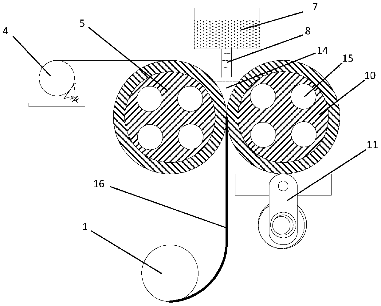 Equipment and method for solid-liquid vibratory casting and rolling of double-metal composite plate and strip