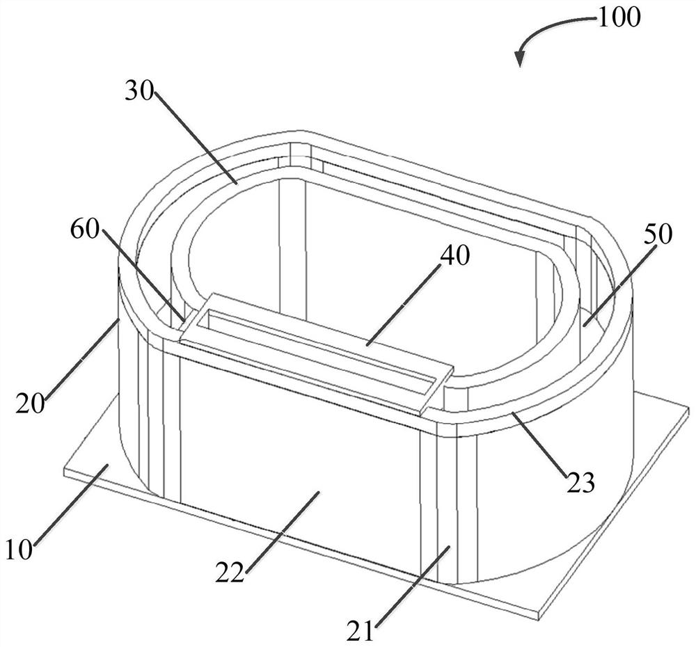 Experimental device and method for simulating migration process of seabed debris flow