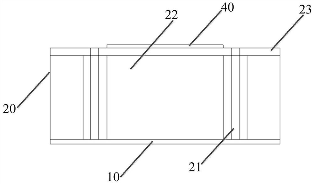 Experimental device and method for simulating migration process of seabed debris flow