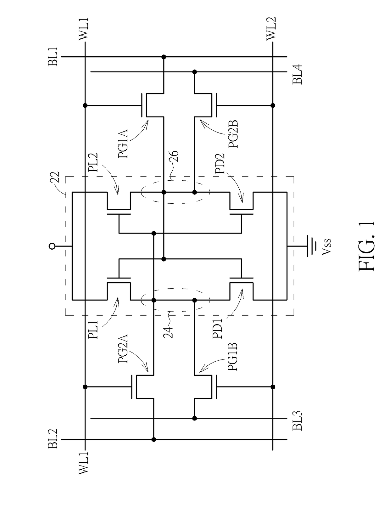 Layout pattern for SRAM and manufacturing methods thereof