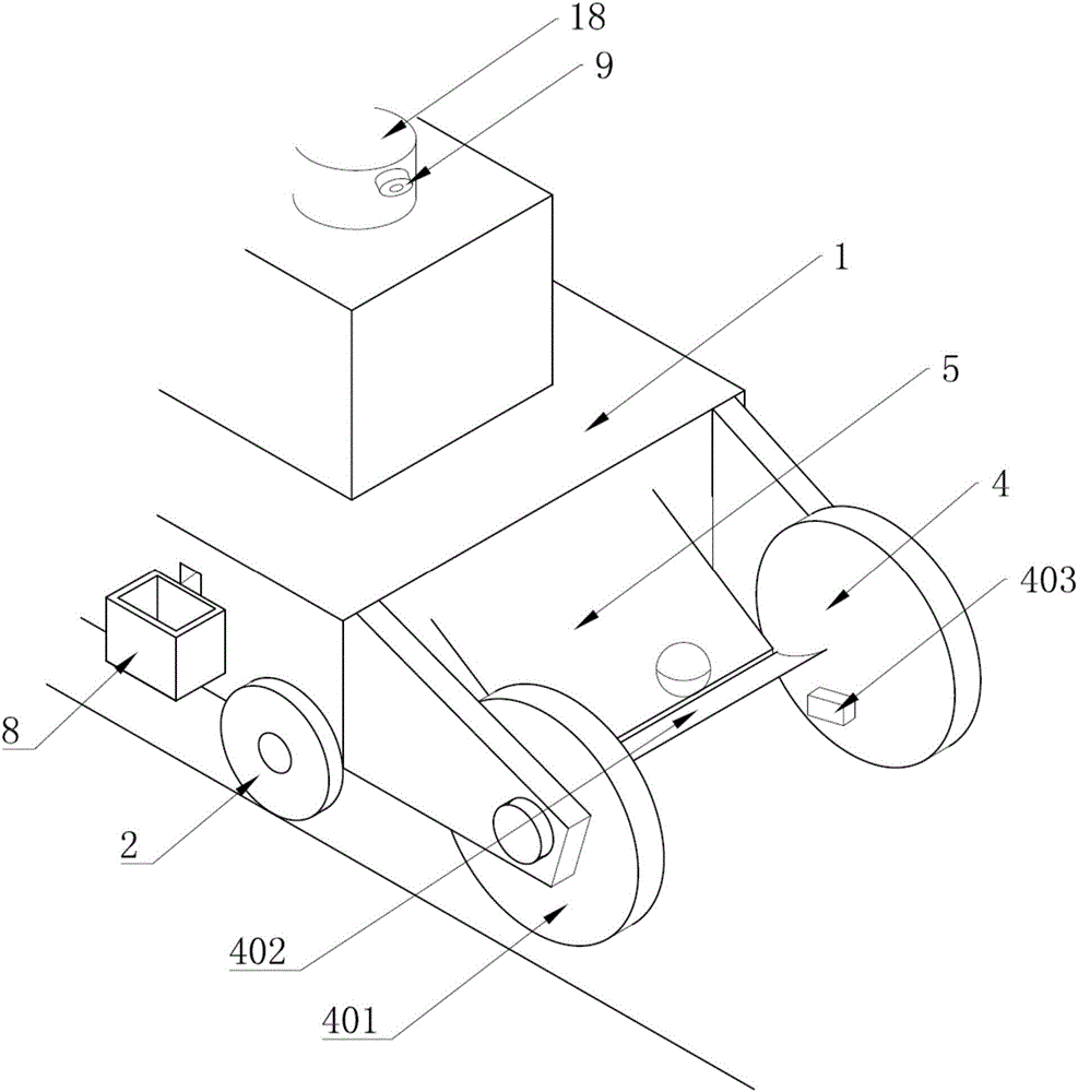 Table tennis ball picking device and automatic photographing device based on same
