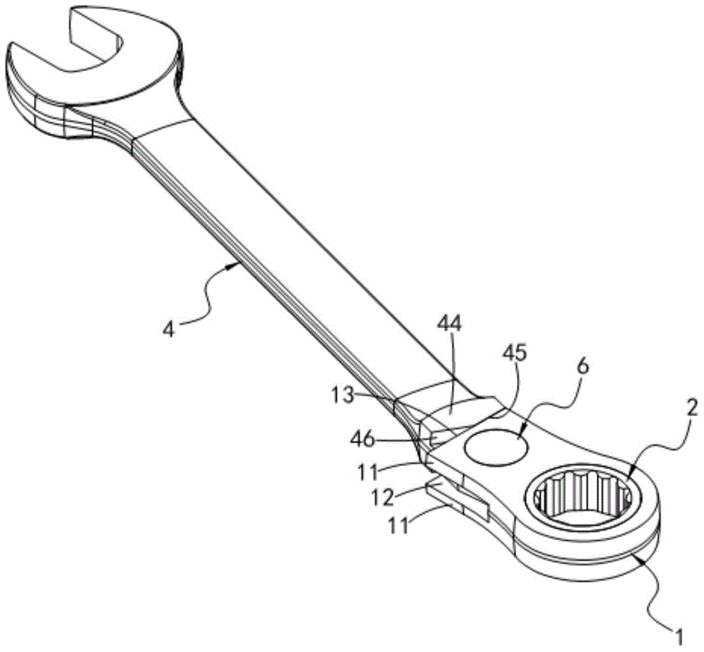 Ratchet wrench reversing structure