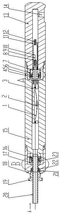 Optic fiber temperature pressure sensor and probe thereof