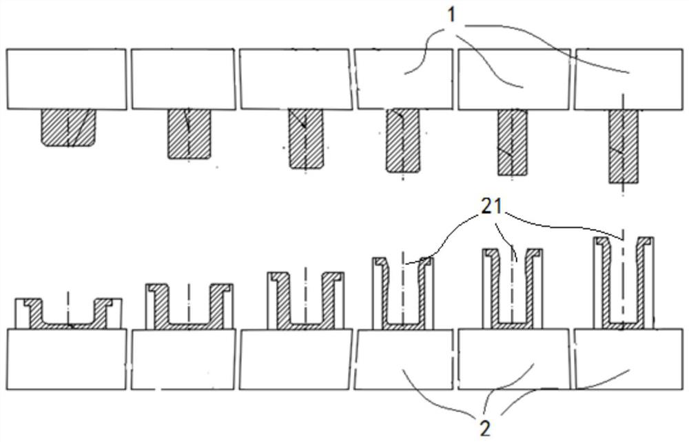 A kind of deep-tube deep-drawing die and high-speed deep-drawing process