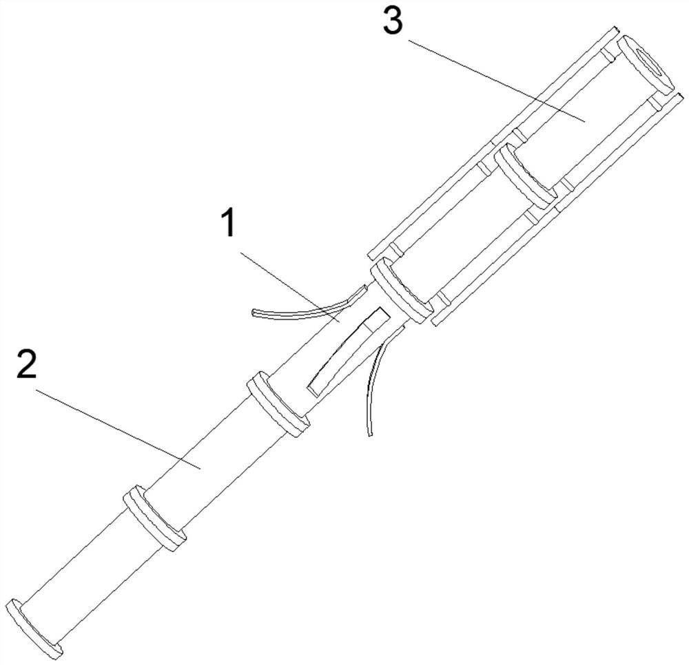 A pouring device for pile foundation construction