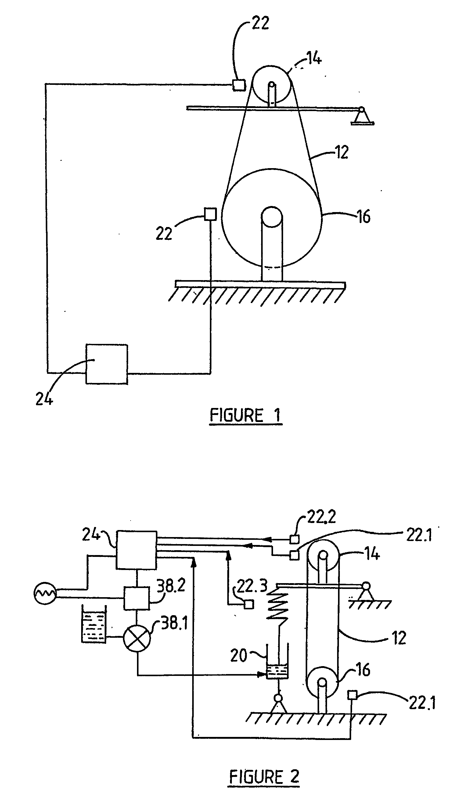 Guide system for tensioning a belt and a method of regulating belt tension