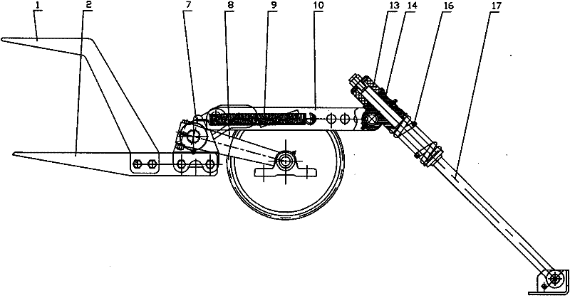 Transverse shifting mechanism of rape cutter-rower