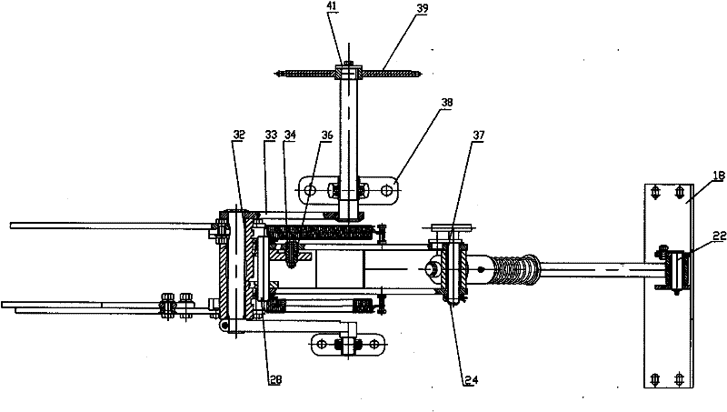 Transverse shifting mechanism of rape cutter-rower