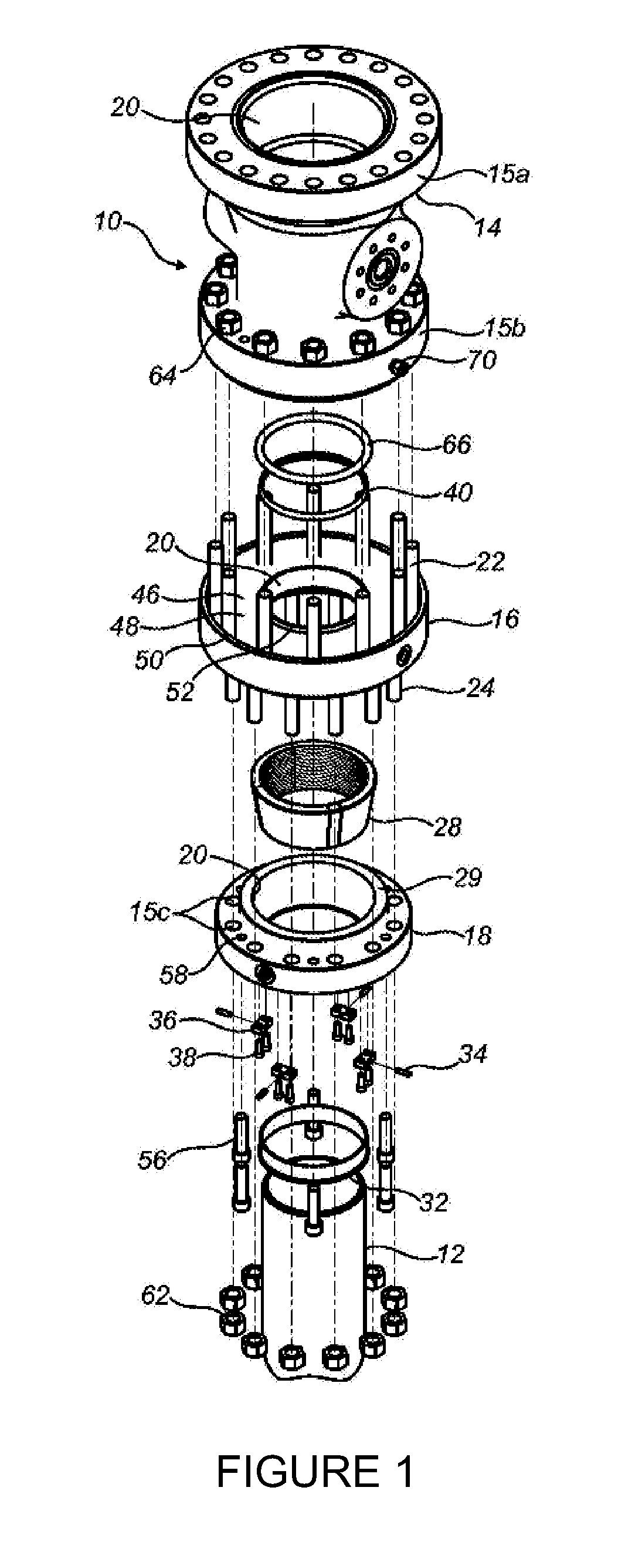 Casing head slip lock connection for high temperature service