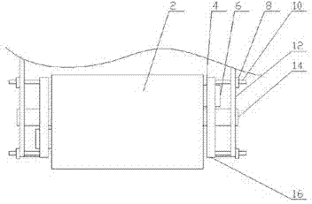 Novel road roller drum assembly