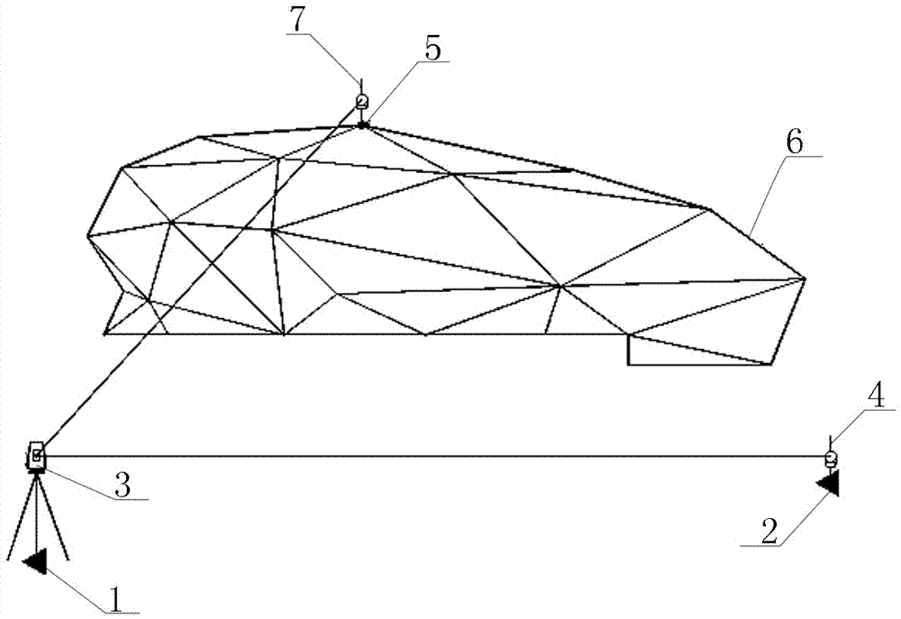 Measuring and setting-out method of arbitrary disordered space structure