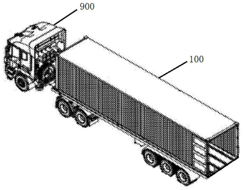 Automatic leveling and connecting system of multi-vehicle linkage square cabin