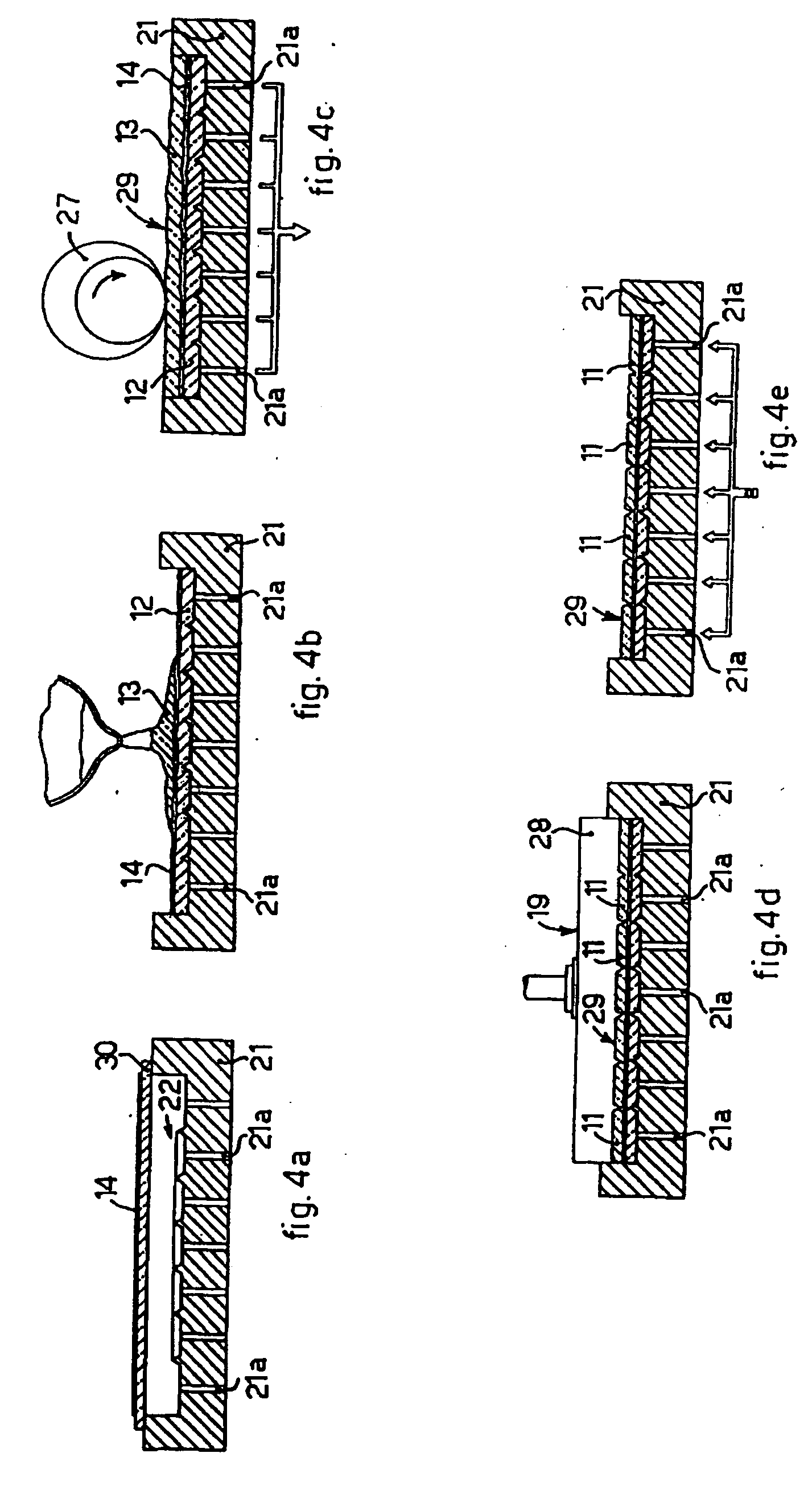 Method to produce tesserae of glass mosaic containing a metal foil
