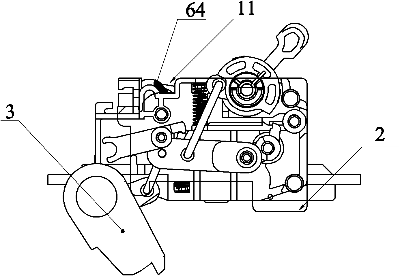 Operating mechanism of leakage circuit breaker