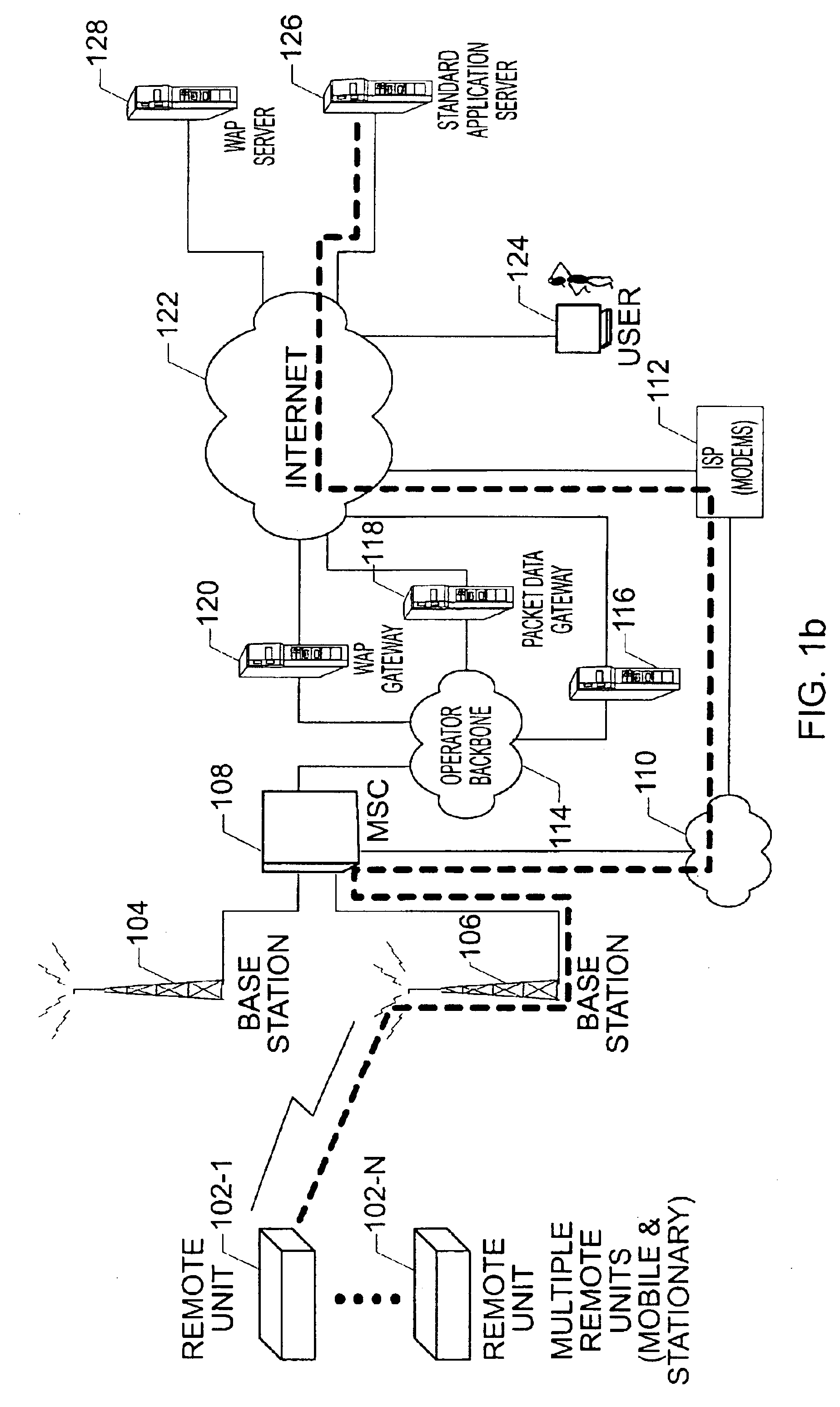 Method and system for measuring data quality of service in a wireless network using multiple remote units and a back end processor