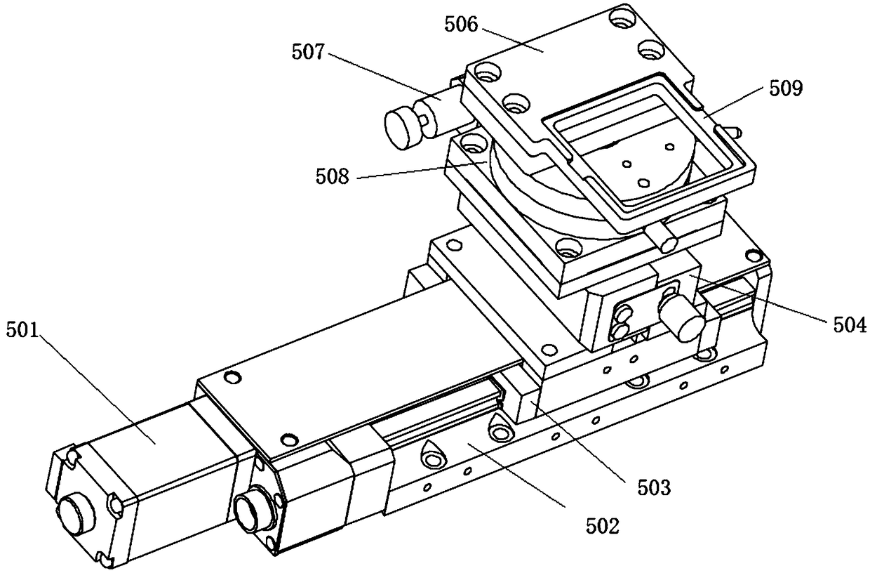 Lens clamp mechanism for automatic coupling and packaging of butterfly-shaped semiconductor laser