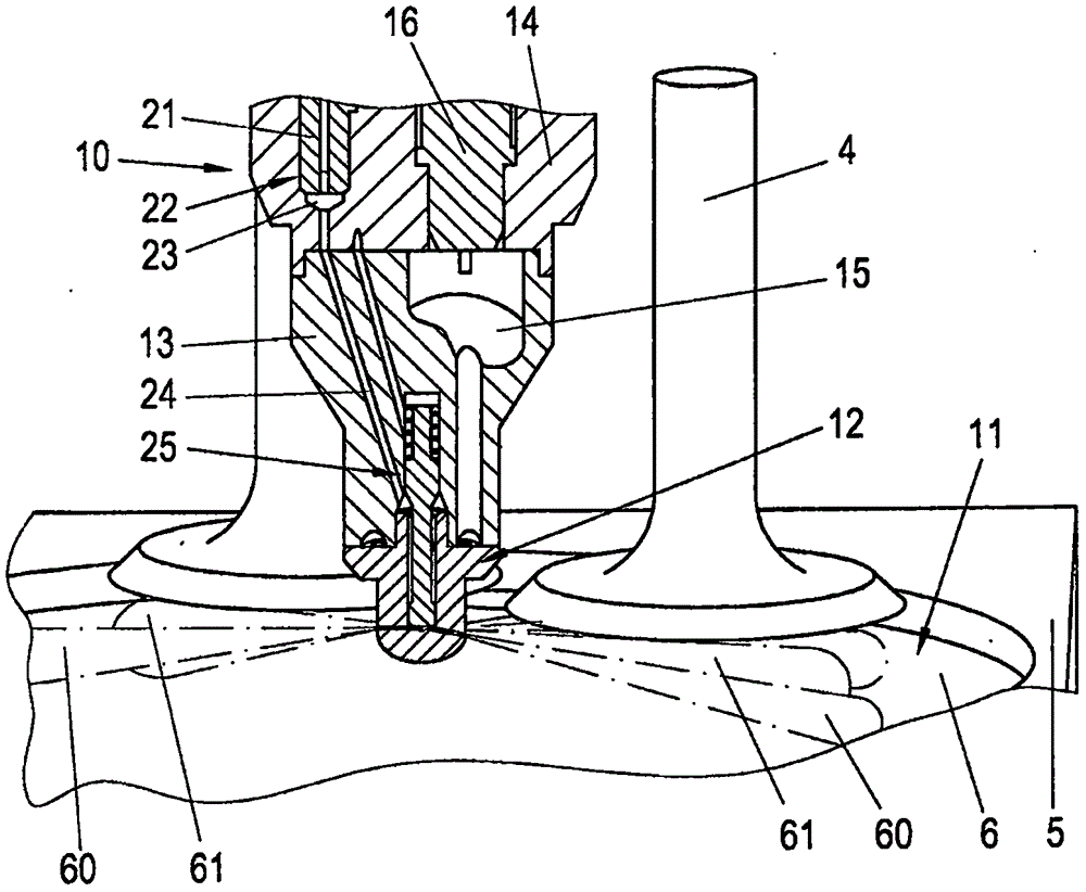 Combustion gas feeding and ignition device for a gas engine