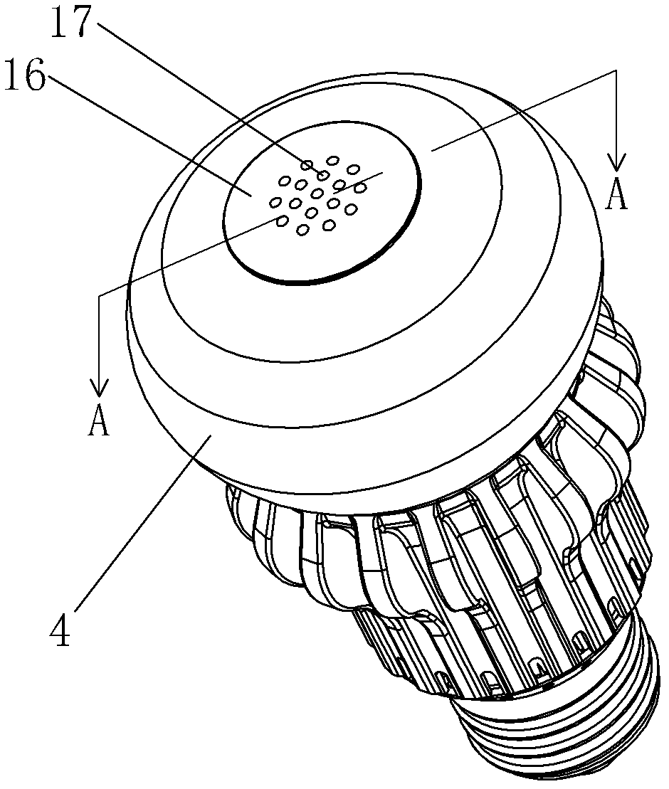 LED (light-emitting diode) lamp convenient to dissipate heat