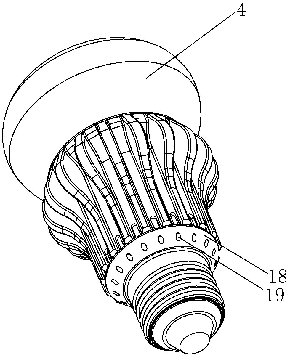 LED (light-emitting diode) lamp convenient to dissipate heat