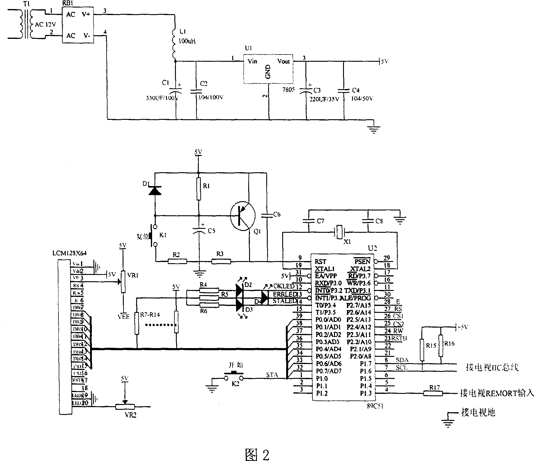 Out-hung type method and device for controlling TV set to search programmes