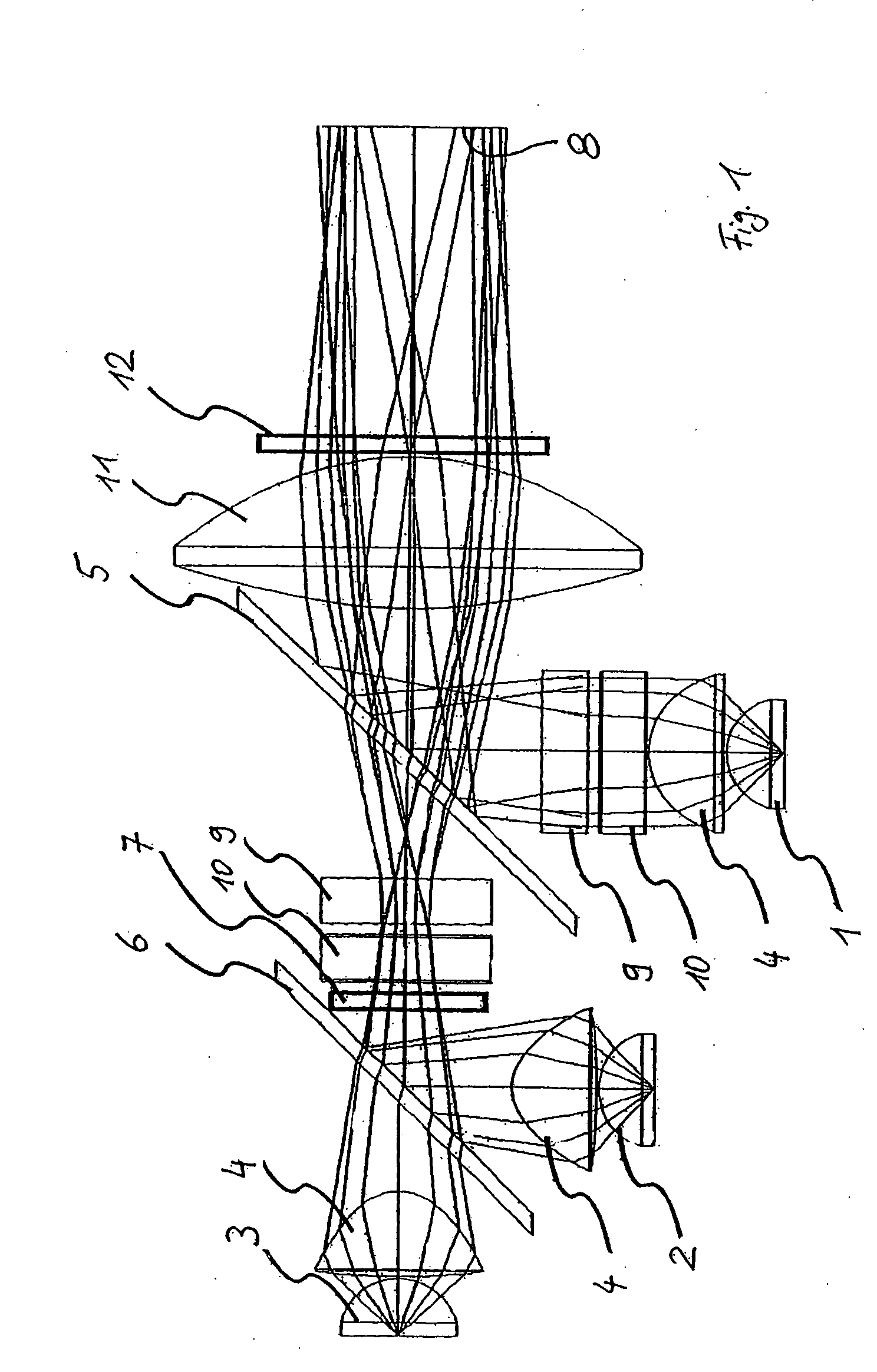 Device for homogeneous, multi-color illumination of a surface
