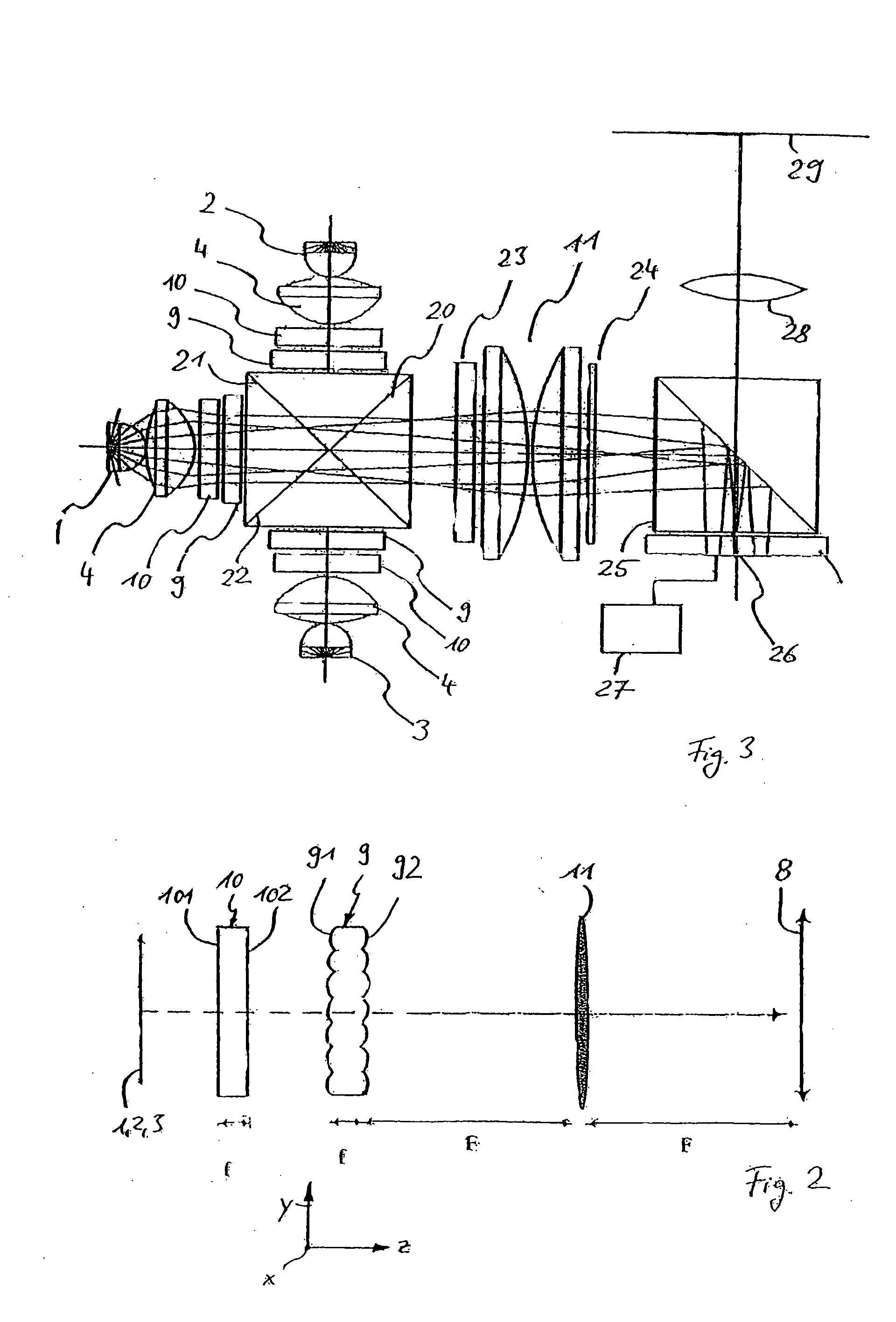 Device for homogeneous, multi-color illumination of a surface