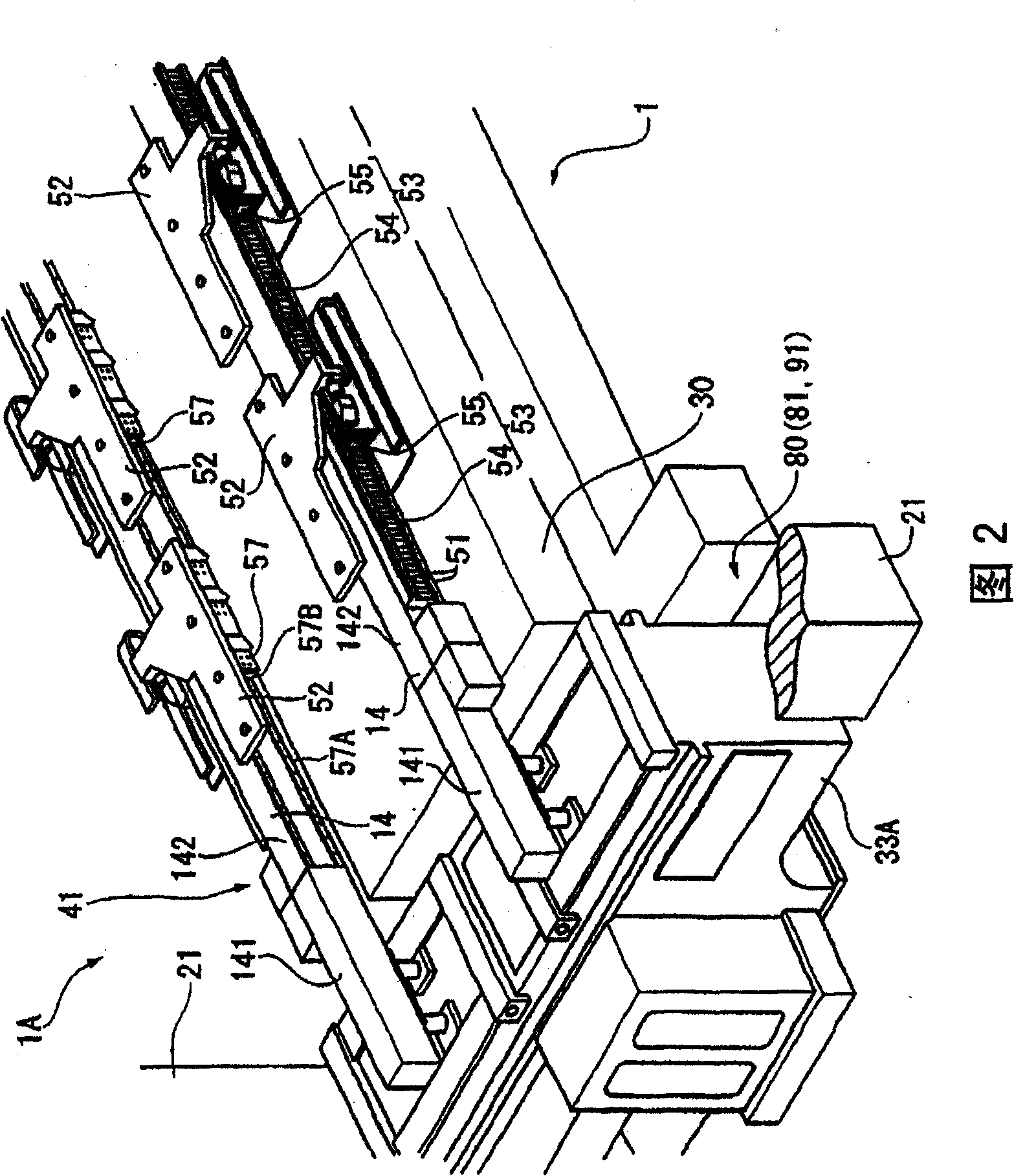 Work carrying device of pressing machine