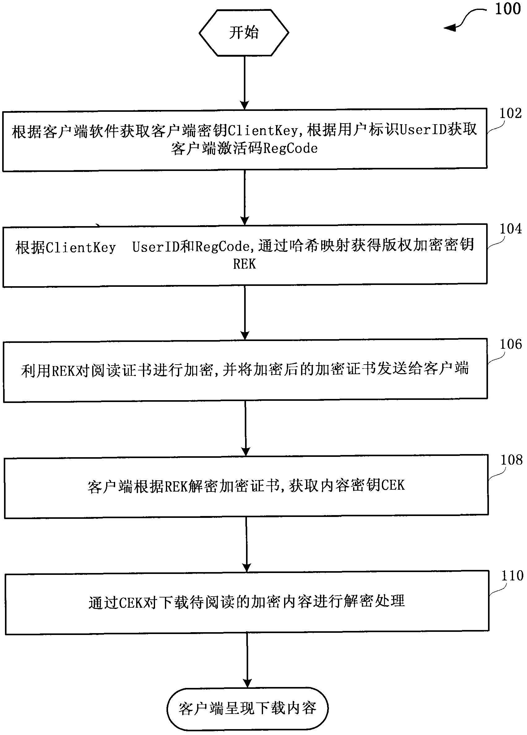 Method and system for protecting terminal reading contents