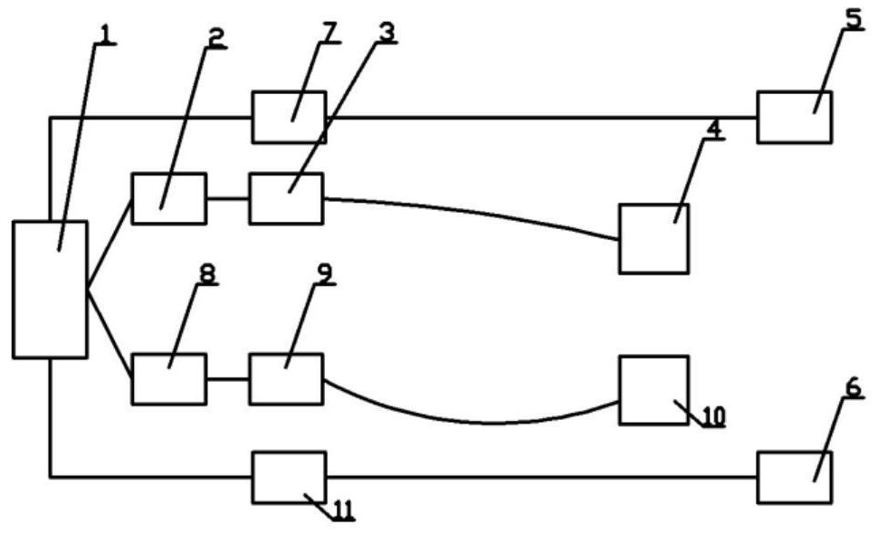 Online reduction method and device for additive composite manufacturing stress based on symmetric high-frequency vibration