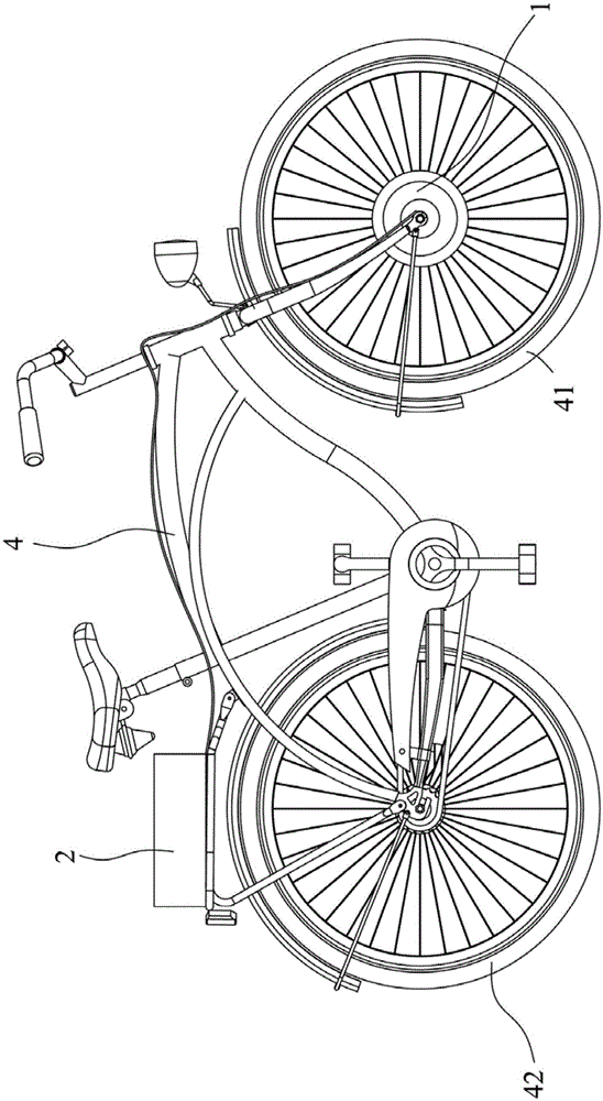 Intelligent auxiliary power system of bicycle