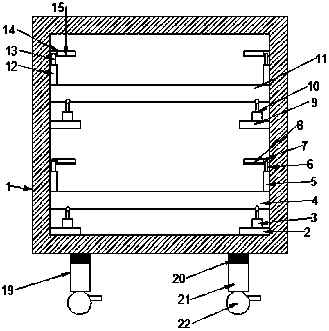 Transportation device for battery pack of new energy vehicle