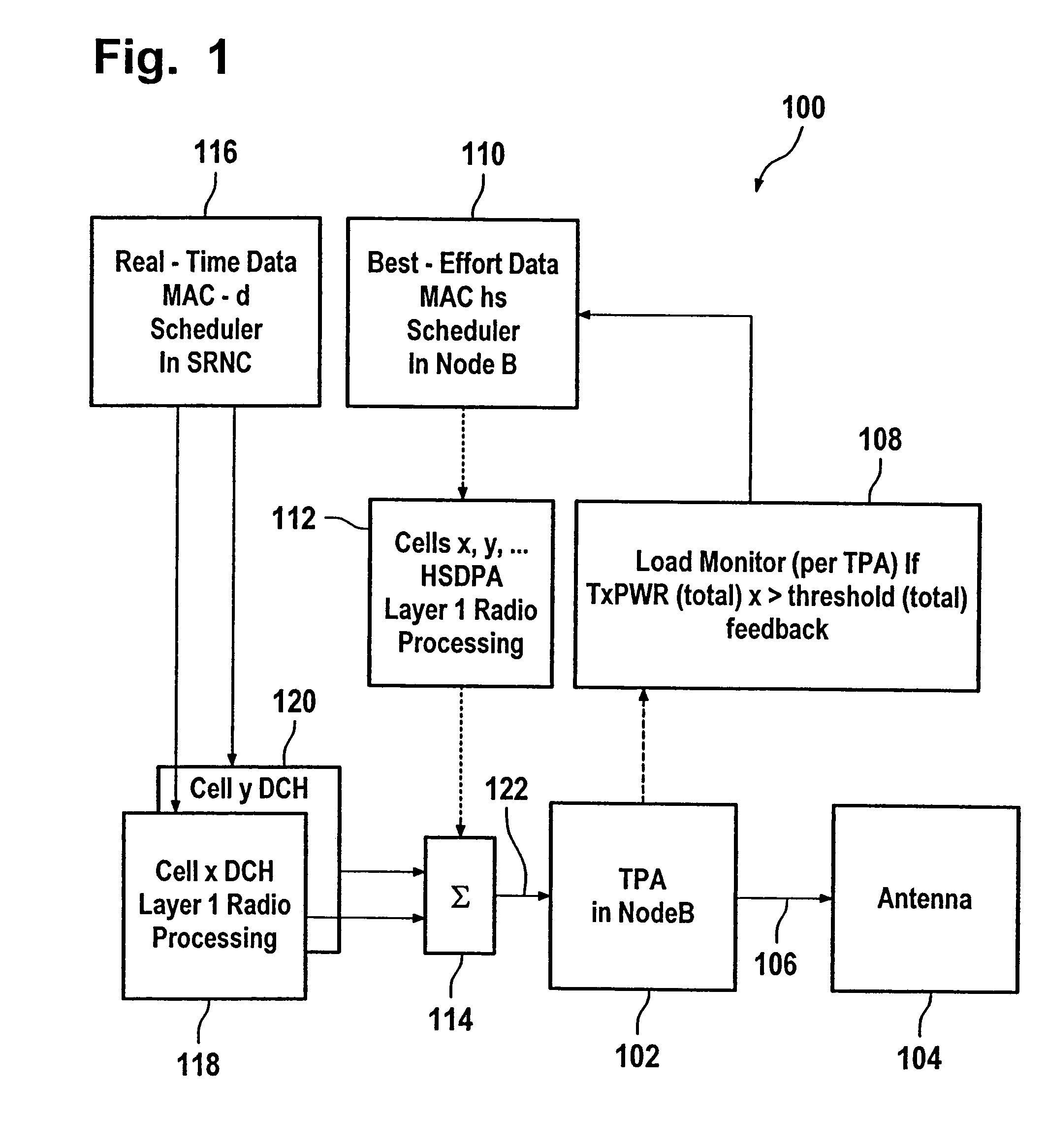 Method of transmitting data in a wireless cellular telecommunication network