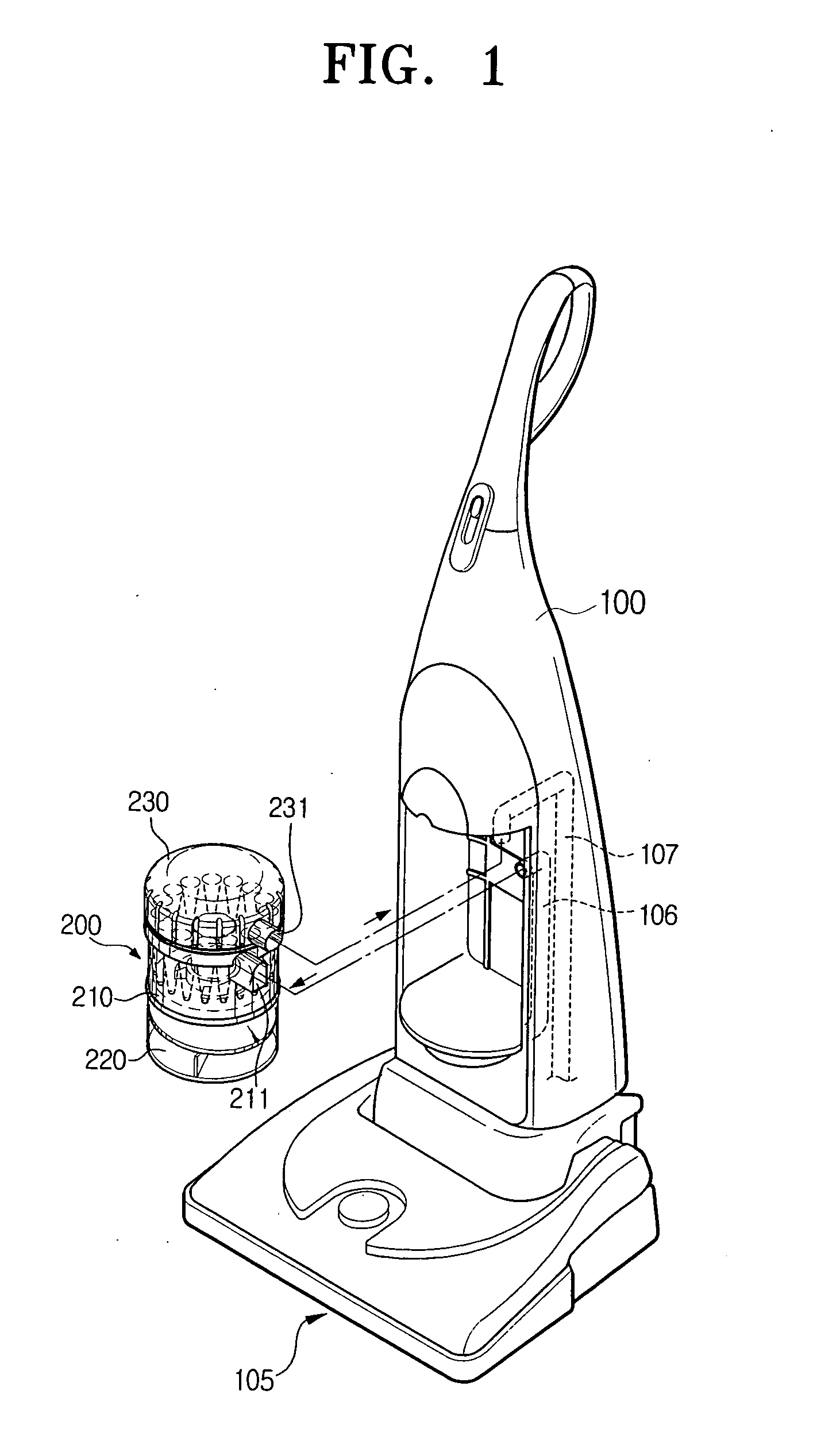 Cyclone dust collecting device for vacuum cleaner