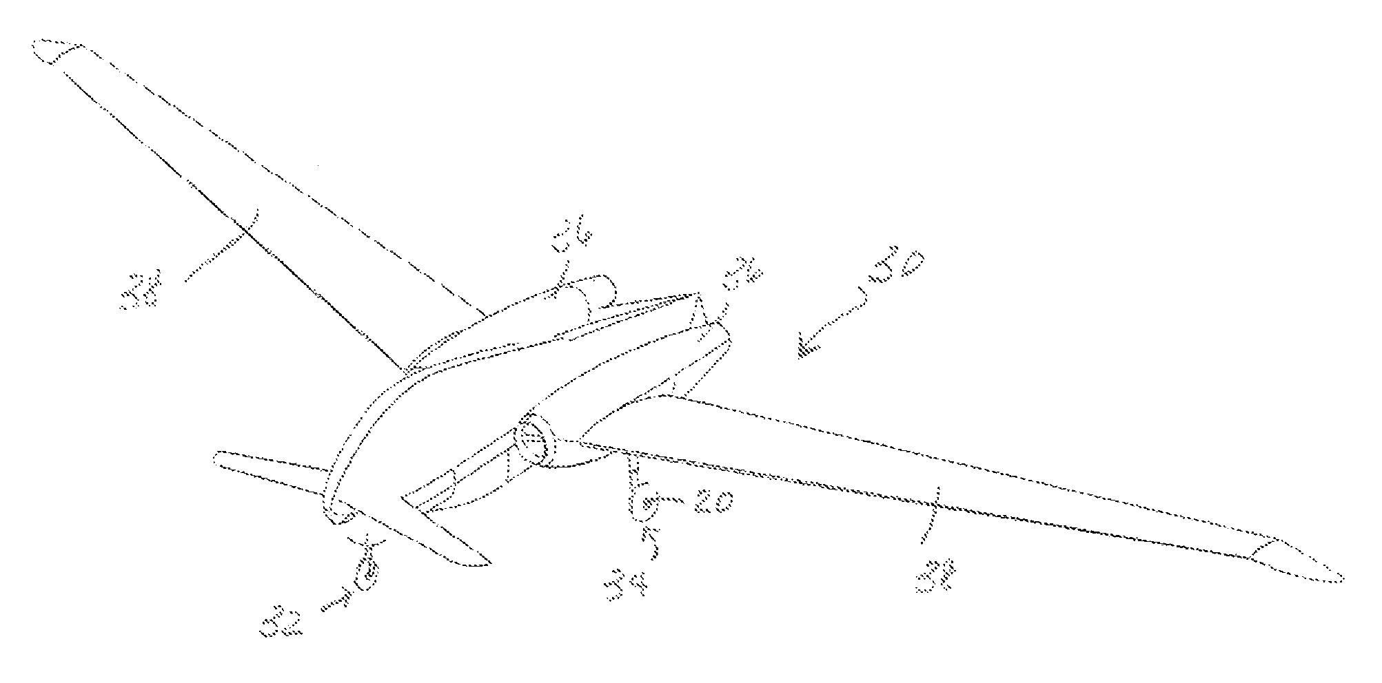 Method for improving ground travel capability and enhancing stealth in unmanned aerial vehicles