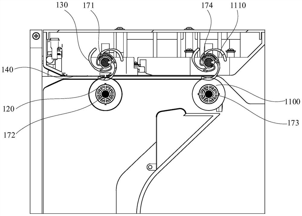 Bill transmission device and bill issuing equipment