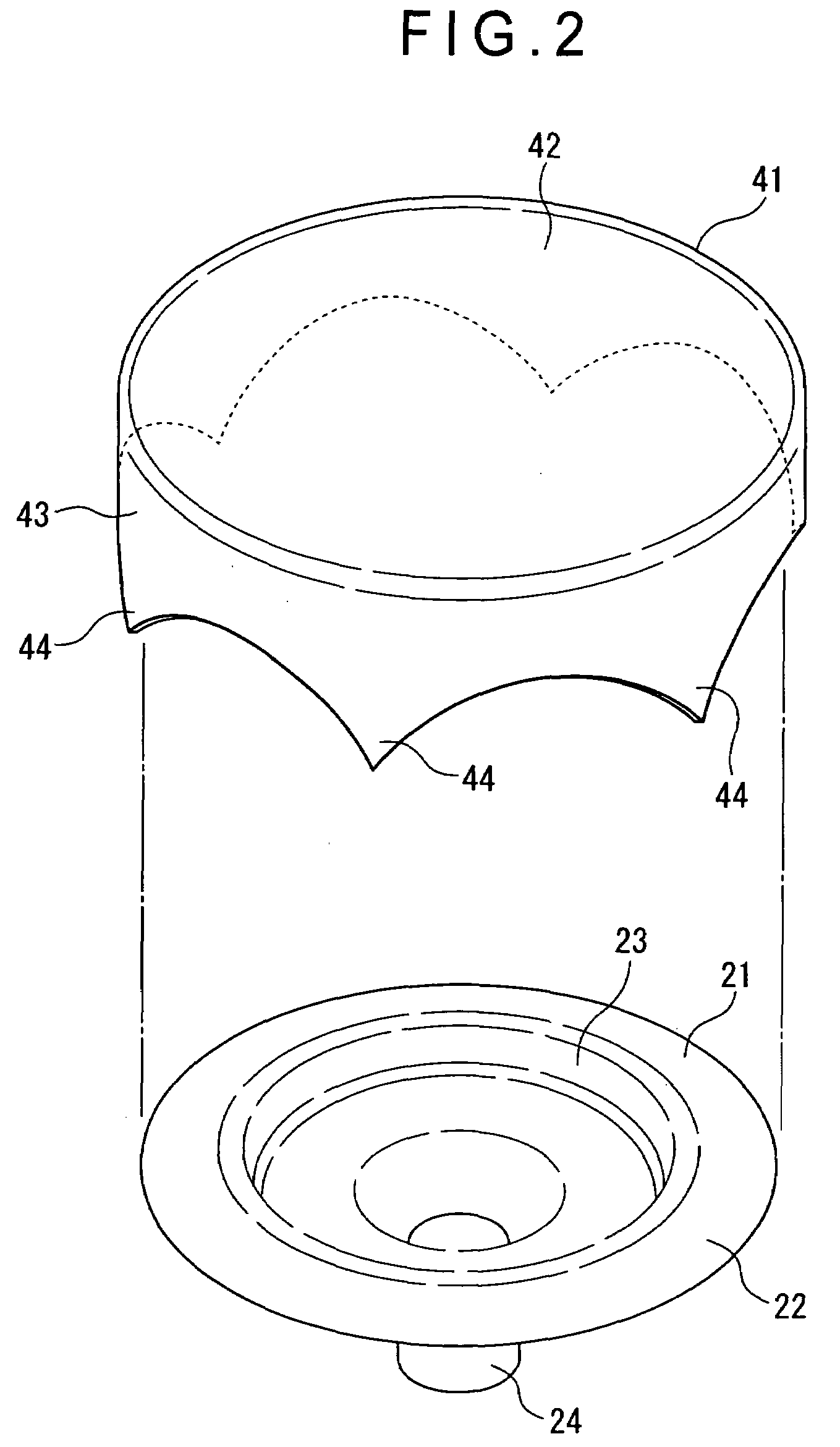 Cap for button, fixing member and button