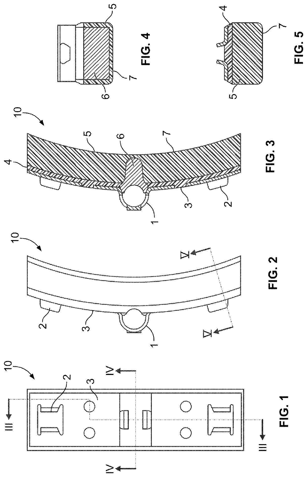 Friction device with bonding inserts