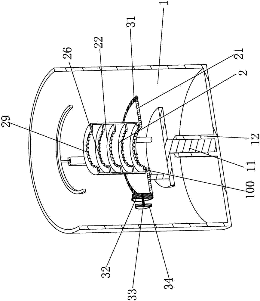 Mop wringing device