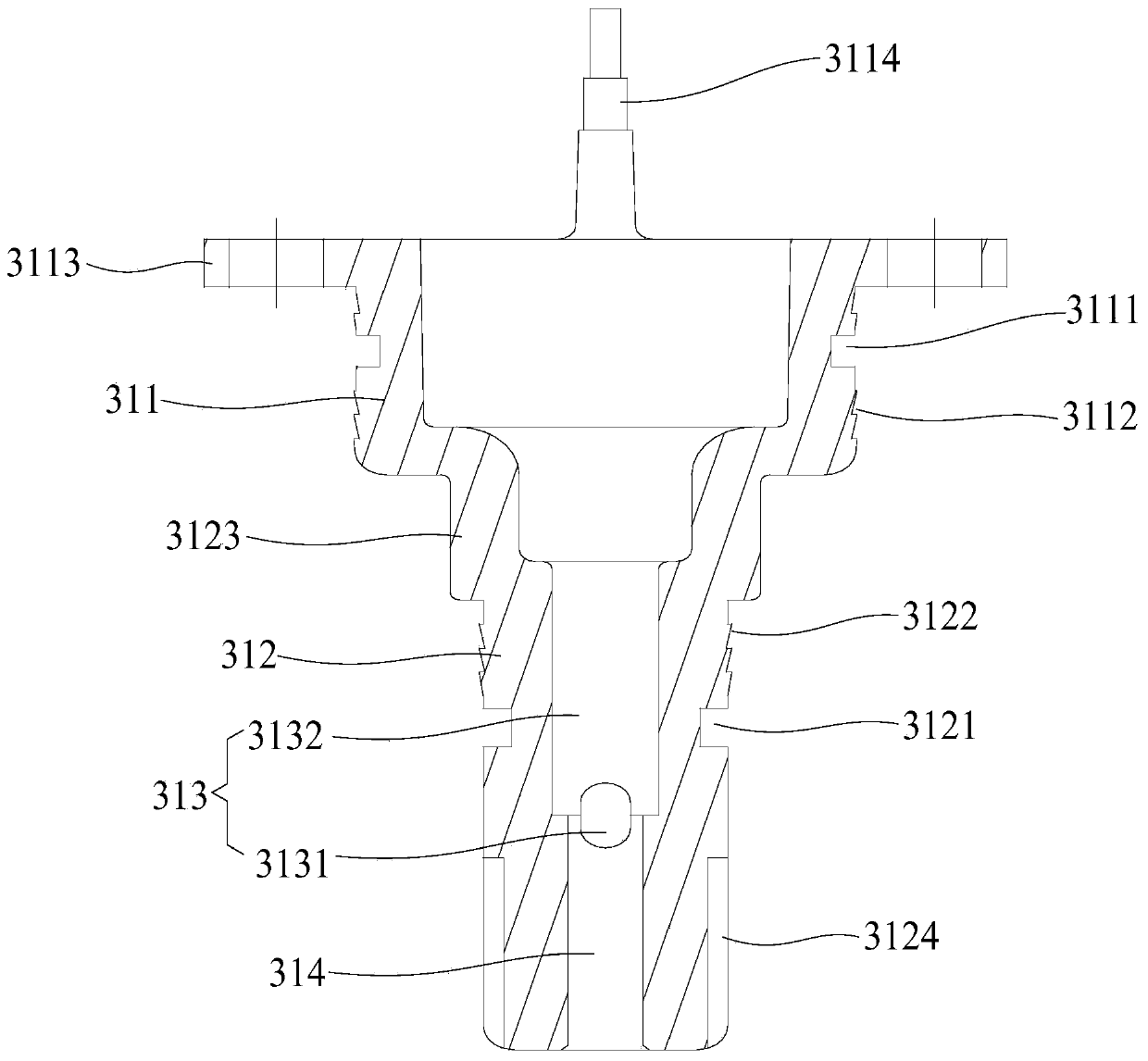 Single capacitance type liquid level meter