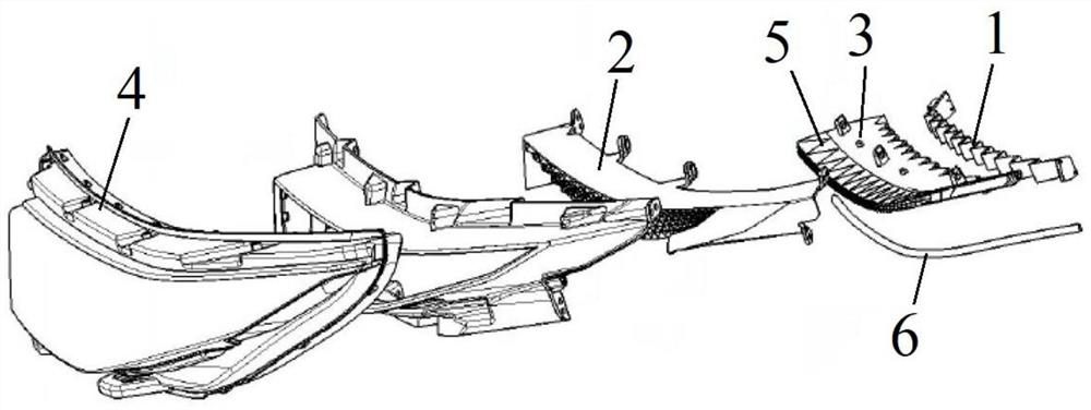 Light distribution device for automobile signal lamp