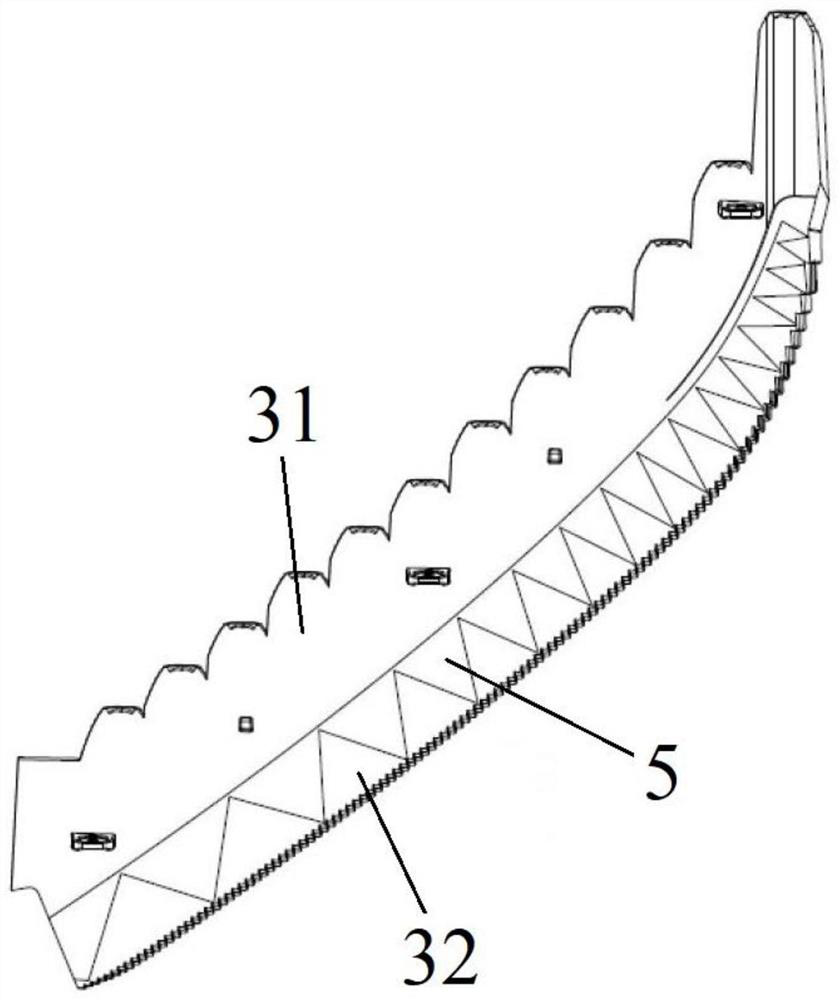 Light distribution device for automobile signal lamp