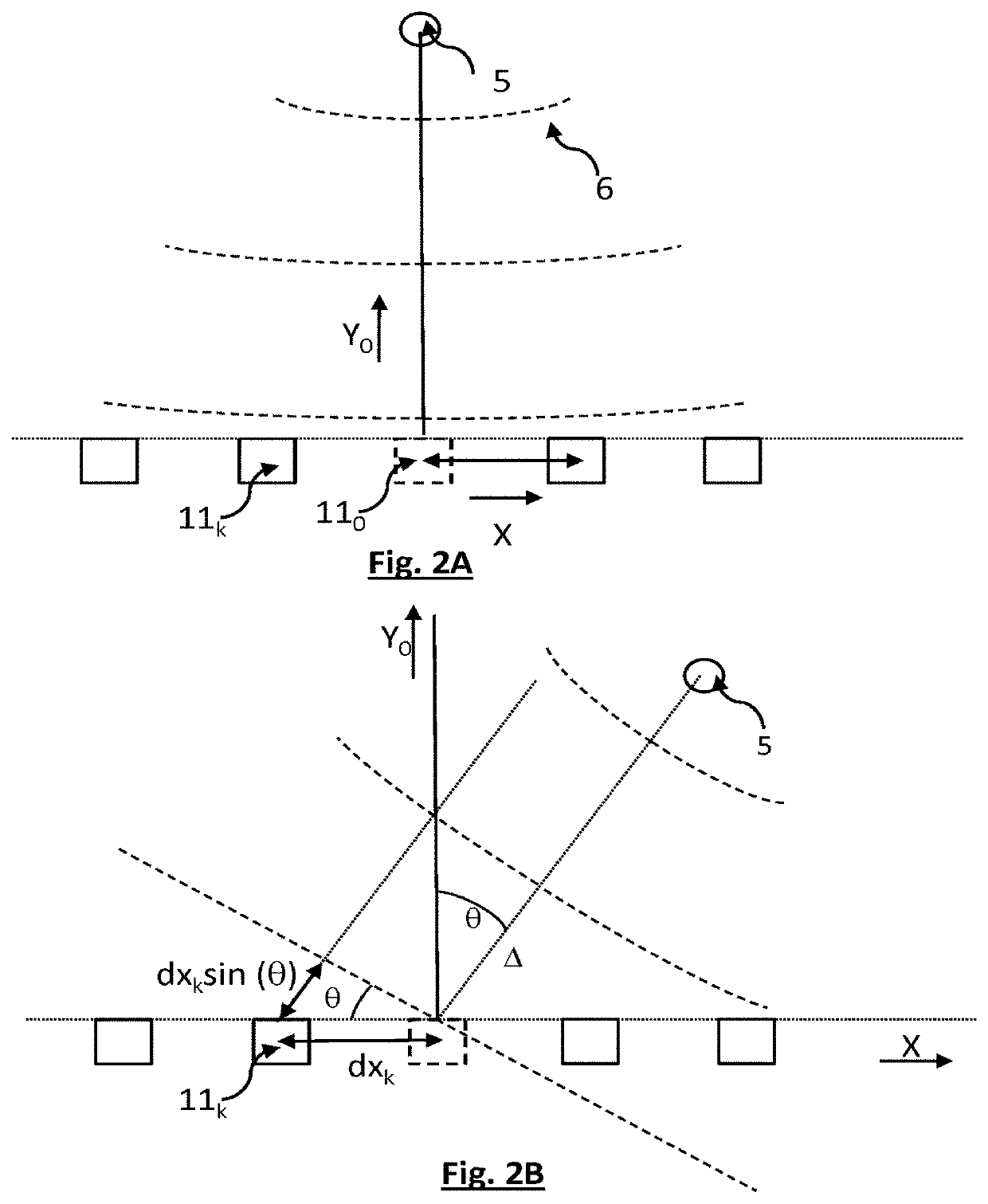 Method for calibrating an acoustic antenna