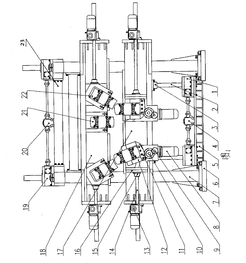 Unit for producing medium diameter straight seam double-sided submerged arc welded steel pipe and steel pipe forming method